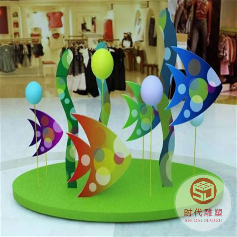 玻璃鋼塊面幾何抽象梅花鹿雕塑戶外花園林動(dòng)物擺件商場美陳裝飾品