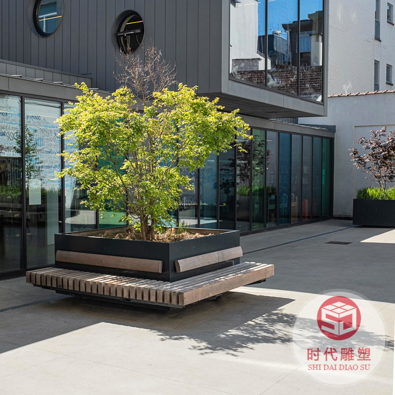 戶外休閑座椅商場機(jī)場休閑坐凳公園學(xué)校園林景觀玻璃鋼樹池種植池