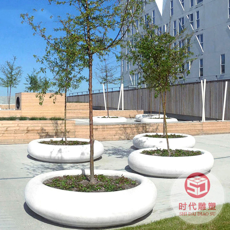 戶外玻璃鋼樹池坐凳公園商場(chǎng)公共區(qū)異形拼接休息椅玻璃鋼樹池座椅