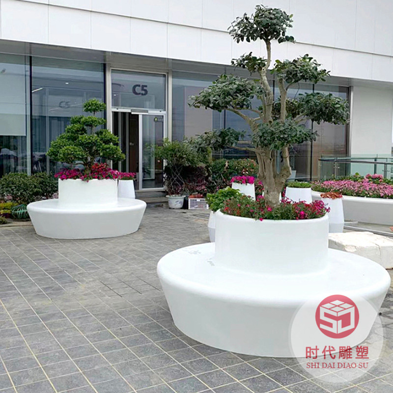 玻璃鋼商場公園戶外坐凳樹池花池景觀異形花壇種植池生產(chǎn)廠家推薦