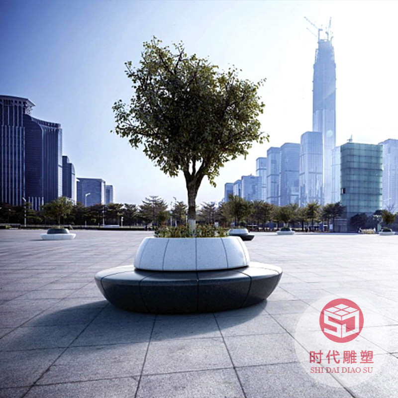 定制室內(nèi)外玻璃鋼樹池坐凳異形休閑座椅園林景觀創(chuàng)意花壇商場休息