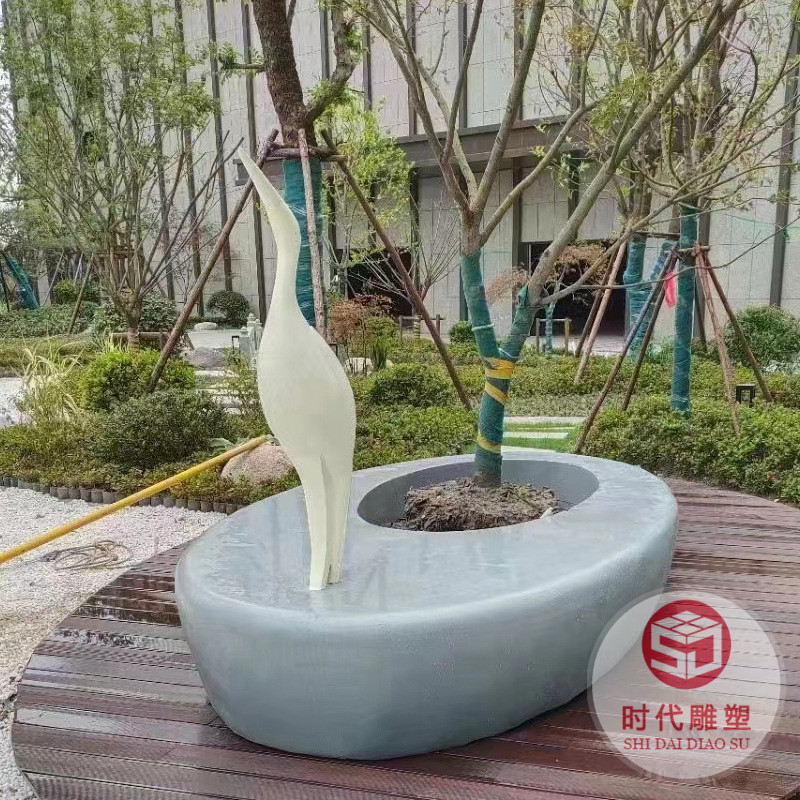工廠(chǎng)玻璃鋼日字休閑座椅商場(chǎng)公園戶(hù)外玻璃鋼樹(shù)池坐凳創(chuàng)意美陳花箱