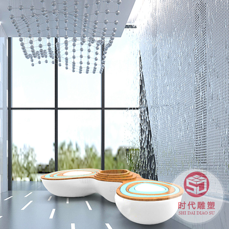 玻璃鋼休閑椅商場(chǎng)公共休息區(qū)小樹(shù)林座椅組合裝飾戶(hù)外異形坐凳定制